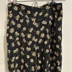 Women's Loose Wide Leg Palazzo Sunflower Boho Pants Casual Soft Trousers‎ S